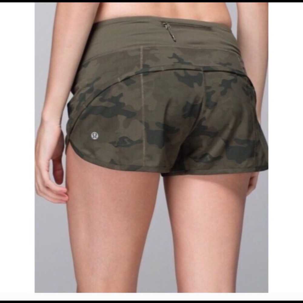 Lululemon camo speed short.